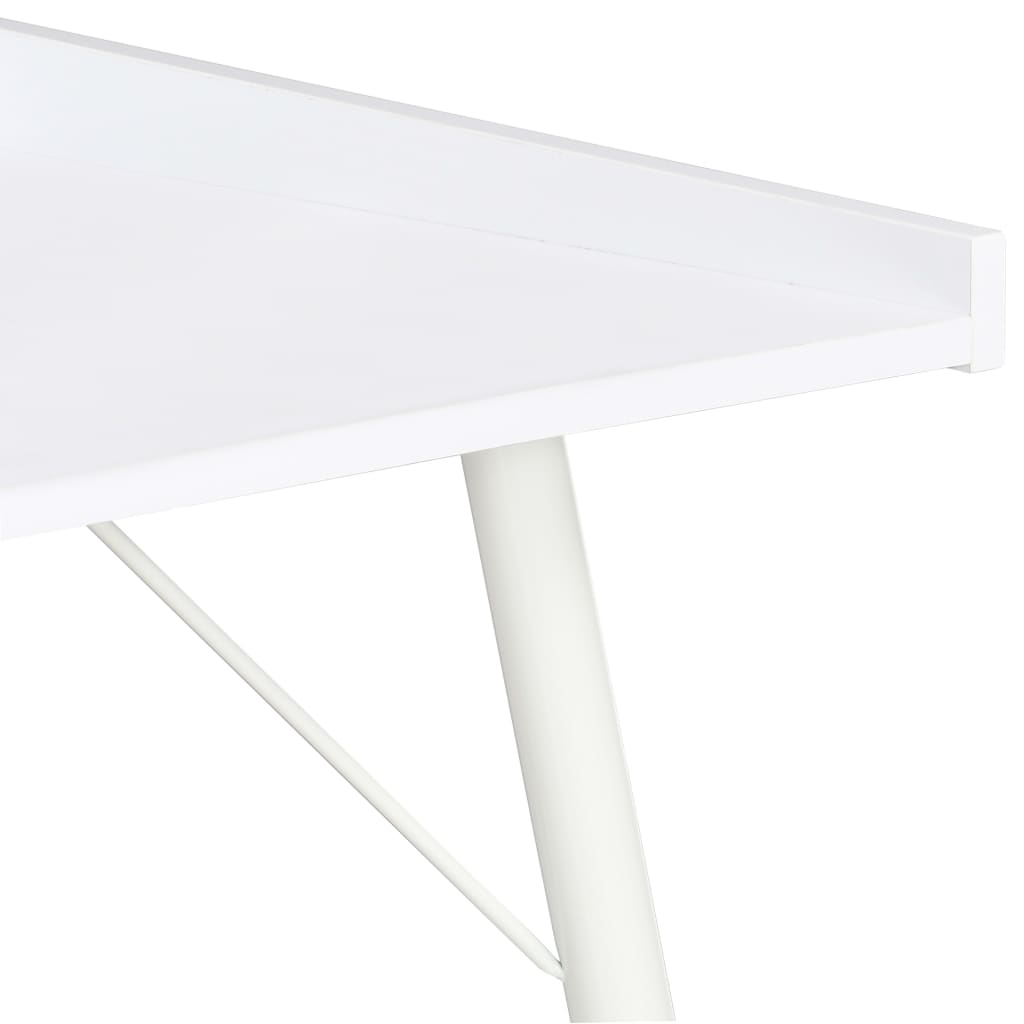 vidaXL Rašomasis stalas, baltos spalvos, 90x50x79cm