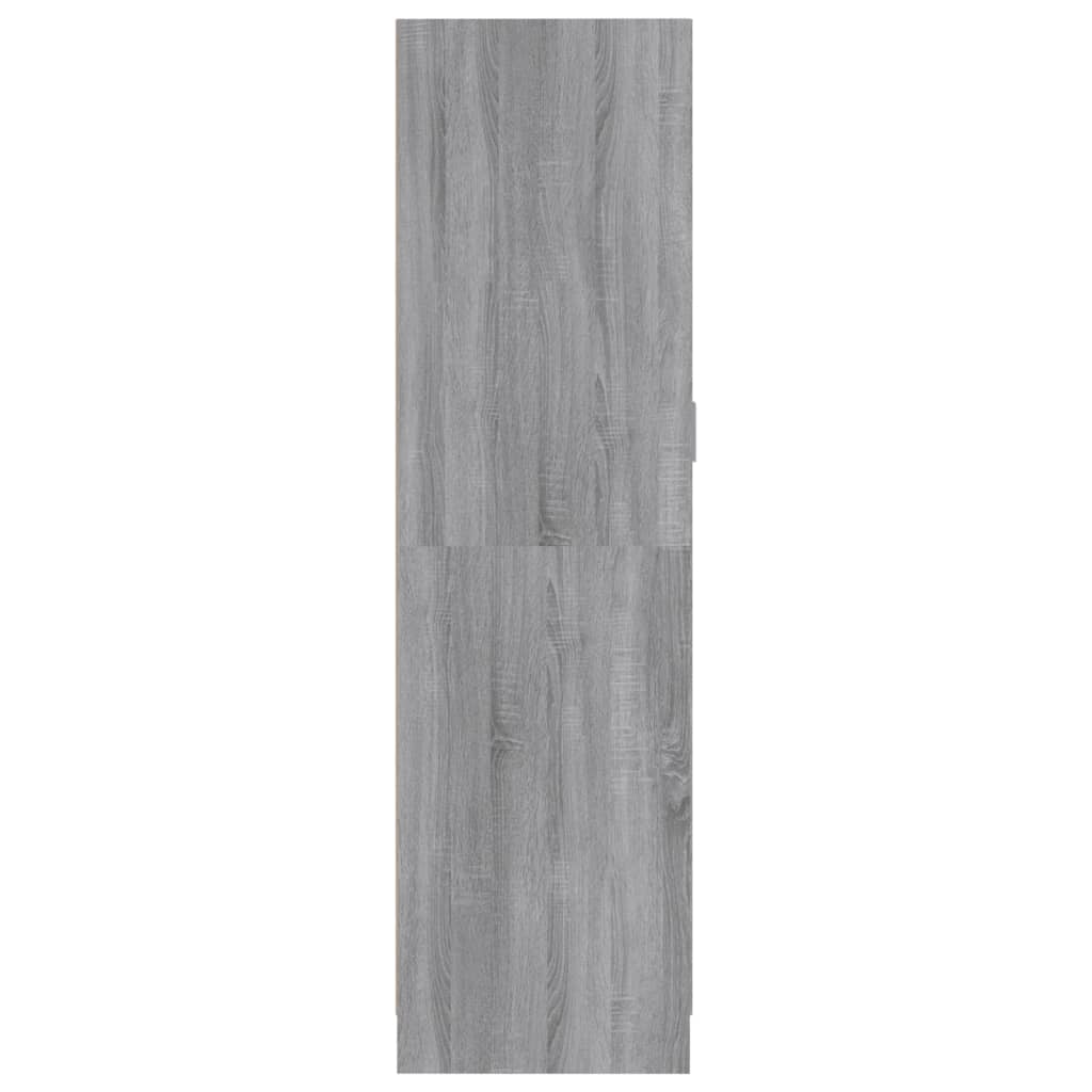 vidaXL Drabužių spinta, pilka ąžuolo, 82,5x51,5x180cm, mediena