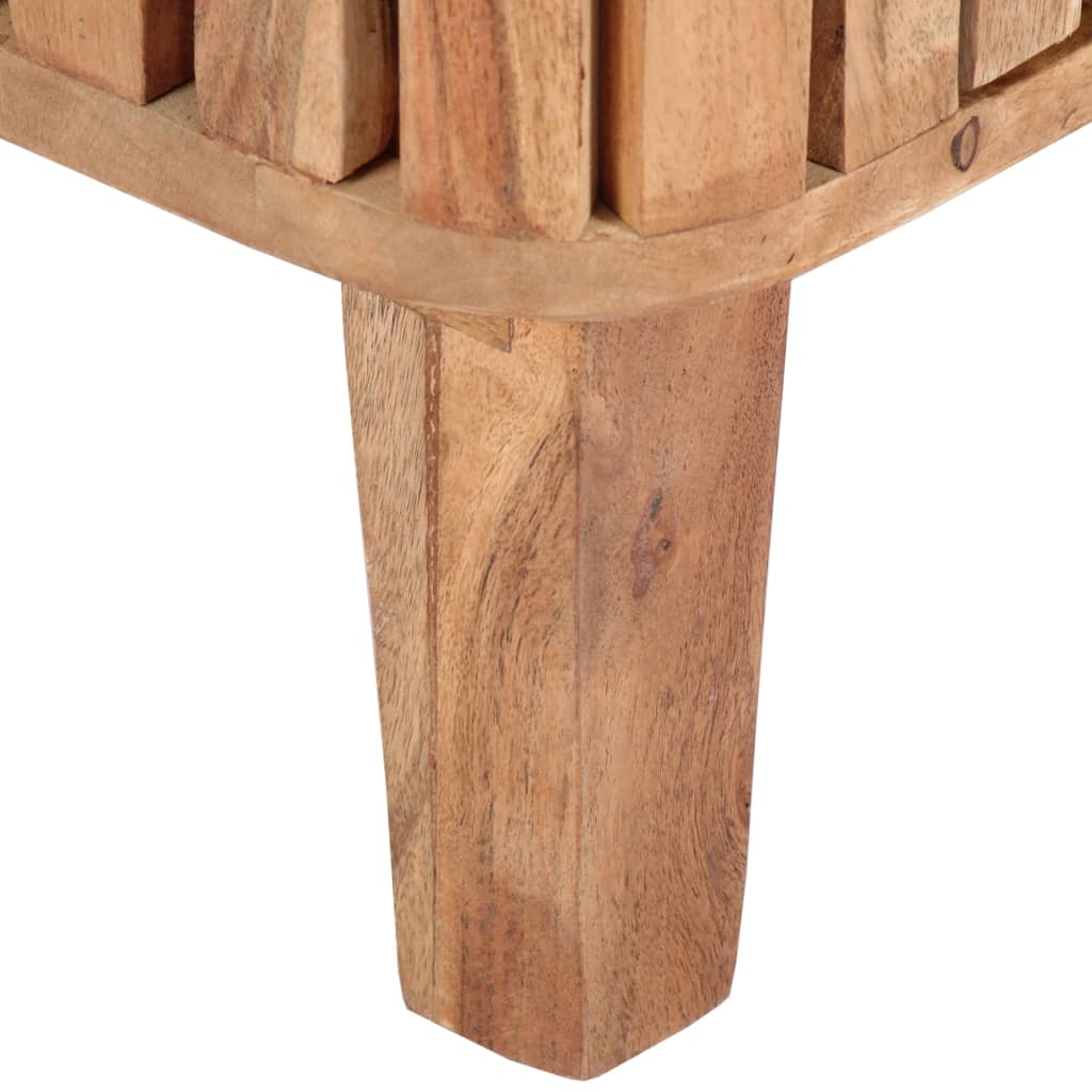vidaXL Šoninė spintelė, 60x35x73cm, akacijos medienos masyvas