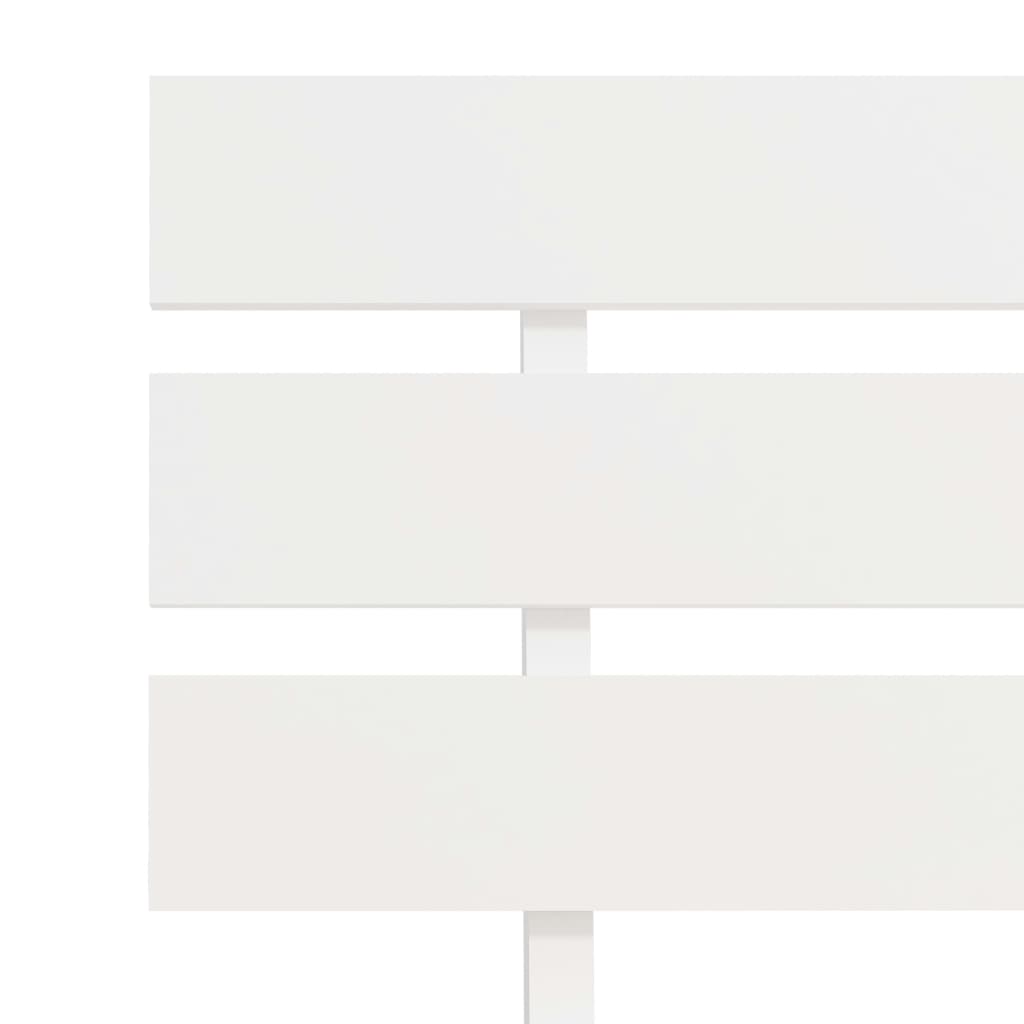 vidaXL Lovos rėmas, baltos sp., 90x200 cm, pušies medienos masyvas