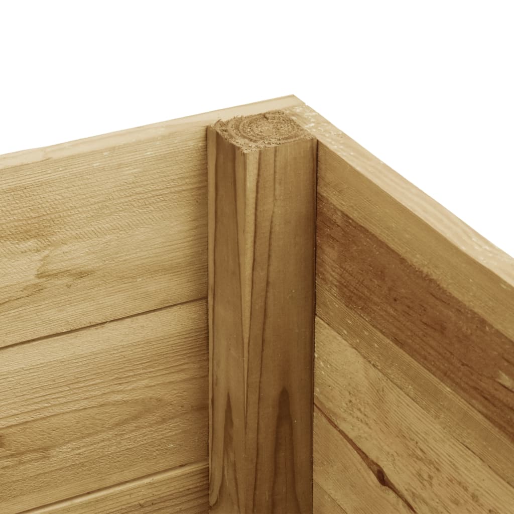 vidaXL Sodo lovelis, 100x50x97cm, impregnuota pušies mediena, aukštas