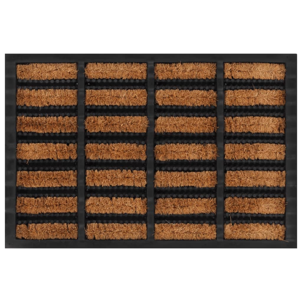 vidaXL Durų kilimėlis, 40x60cm, guma ir kokoso pluoštas, stačiakampis
