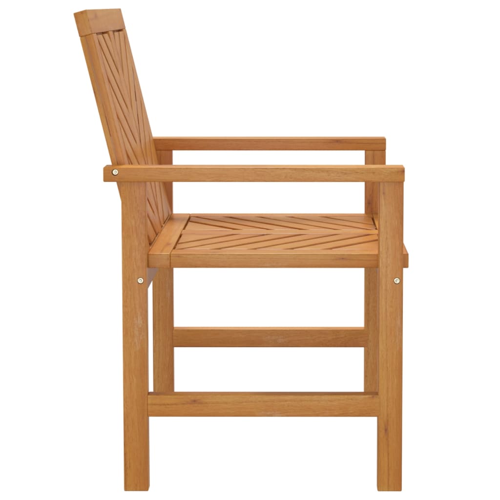 vidaXL Sodo valgomojo kėdės, 4vnt., akacijos medienos masyvas