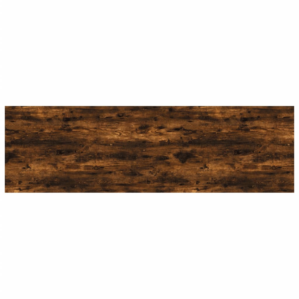 vidaXL Sieninės lentynos, 4vnt., dūminio ąžuolo, 100x30x1,5cm, mediena