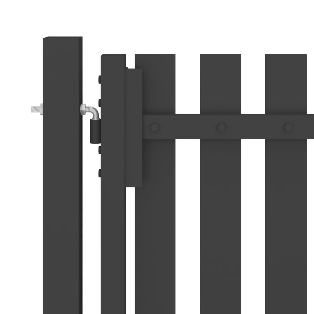 vidaXL Sodo vartai, antracito spalvos, 1x2,5m, plienas