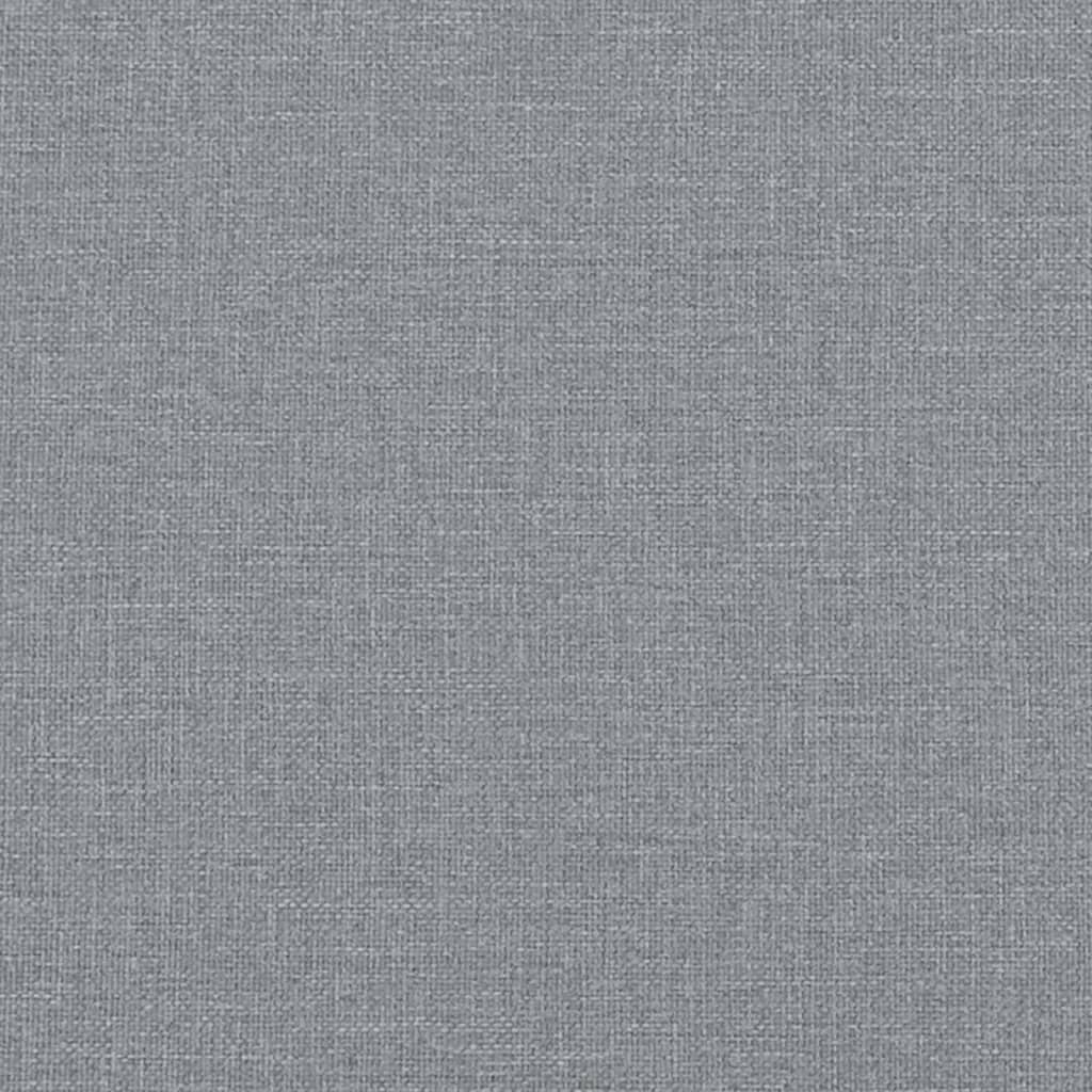 vidaXL Dvivietė chesterfield sofa, šviesiai pilkos spalvos, audinys