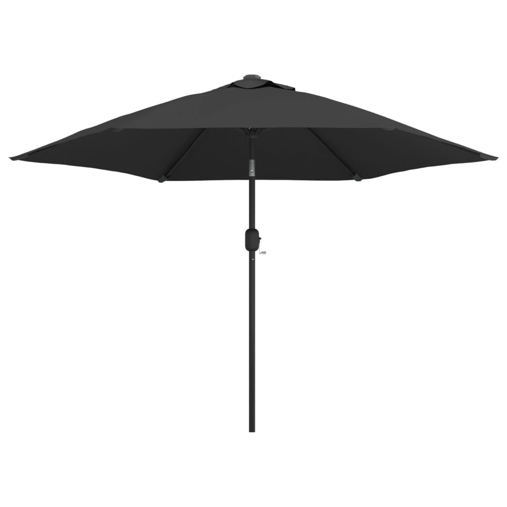 vidaXL Lauko skėtis su metaliniu stulpu, 300 cm, antracito spalvos
