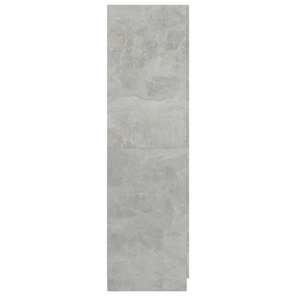 vidaXL Drabužių spinta, betono pilkos spalvos, 80x52x180cm, MDP