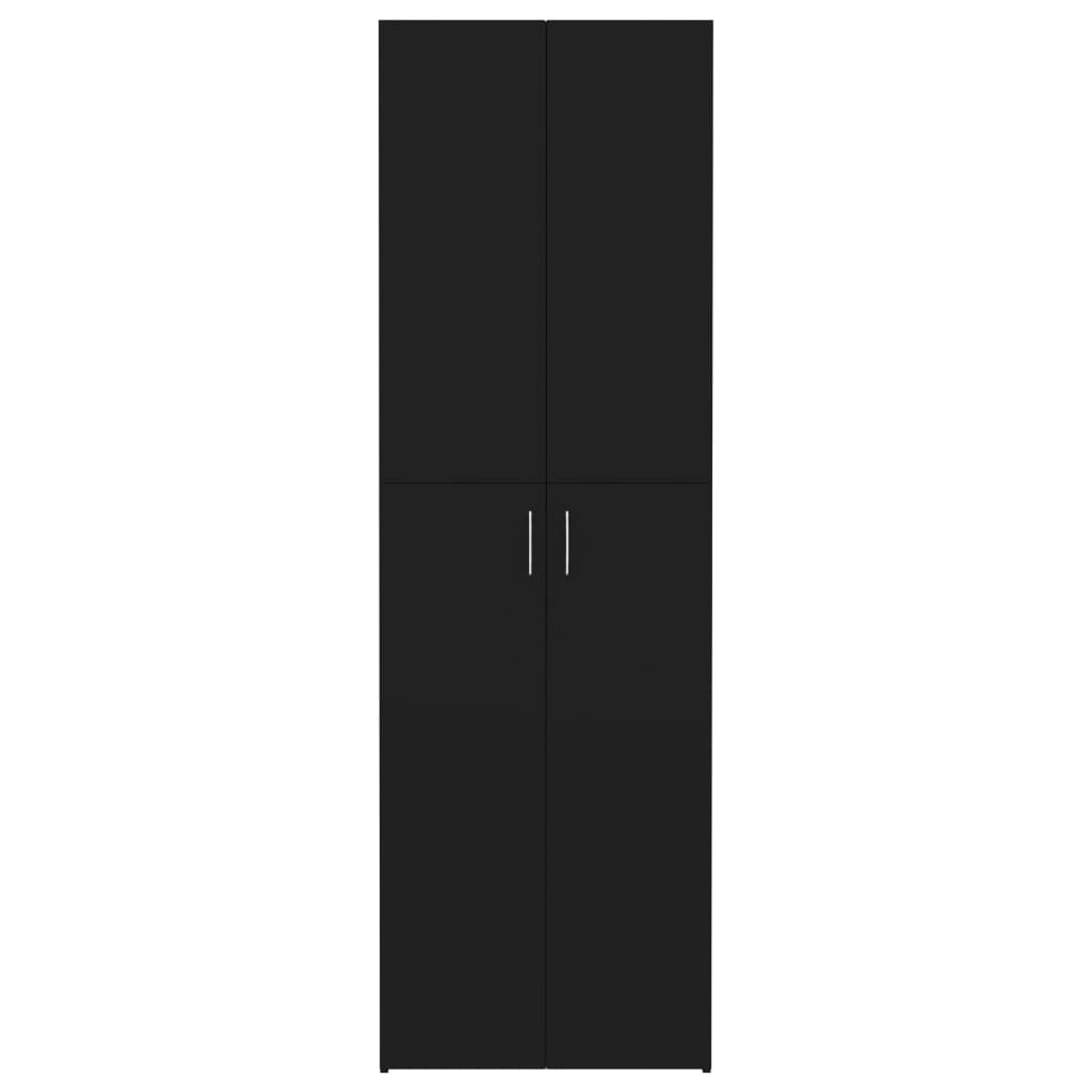 vidaXL Biuro spinta, juodos spalvos, 60x32x190 cm, MDP