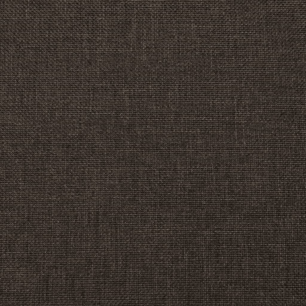 vidaXL Masažinis krėslas, tamsiai rudos spalvos, audinys