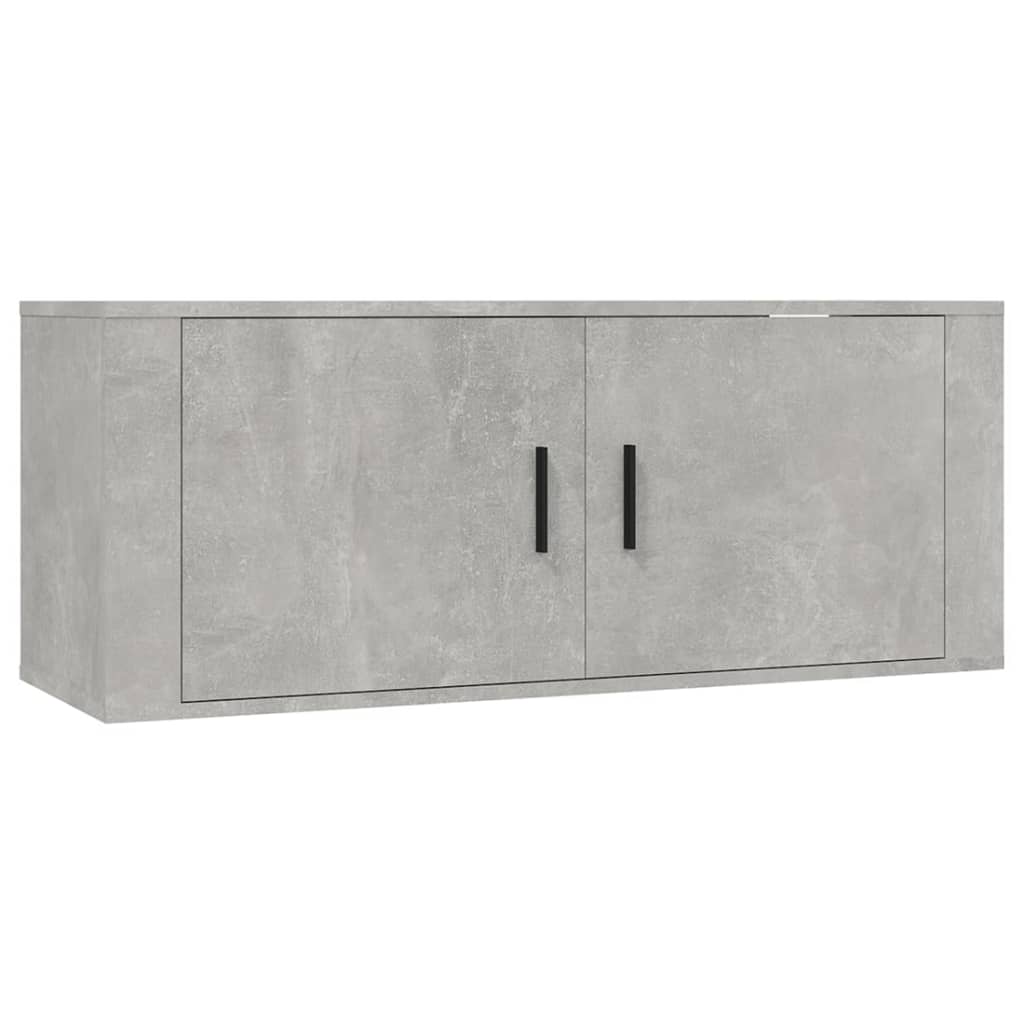vidaXL TV spintelių komplektas, 6 dalių, betono pilkas, mediena
