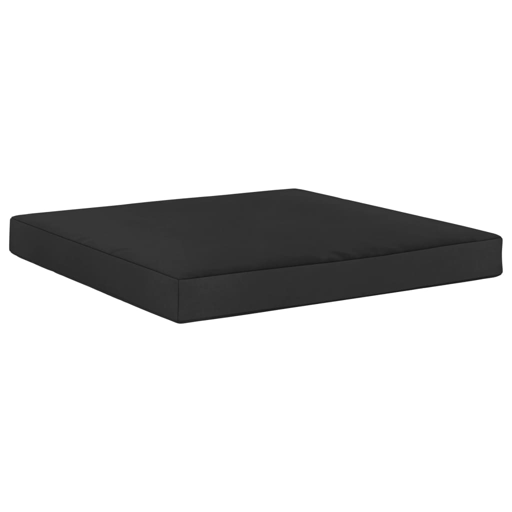 vidaXL Grindų/paletės pagalvėlė, juodos spalvos, 60x61,5x6cm, audinys