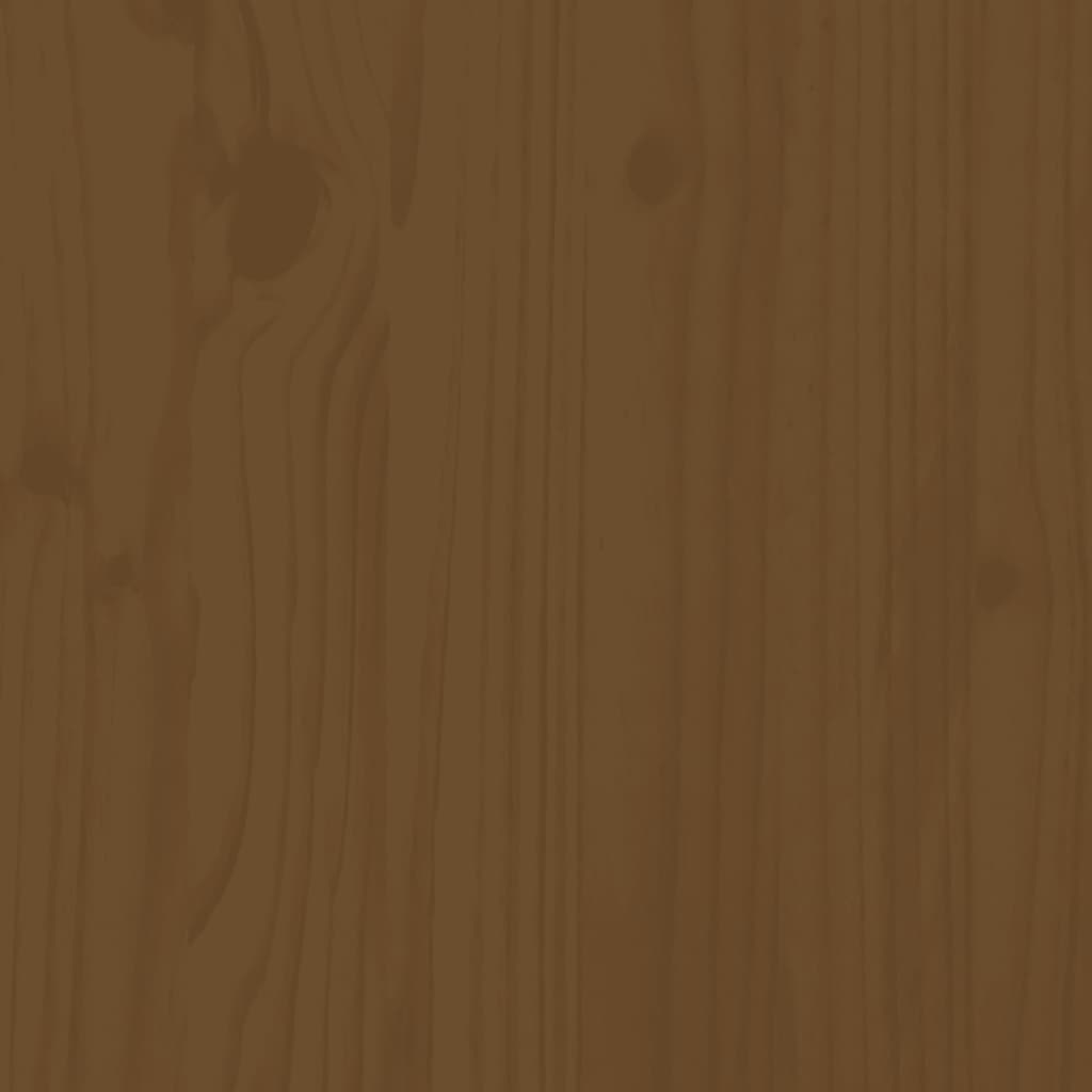 vidaXL Lova senjorams, medaus ruda, 120x200cm, pušies medienos masyvas