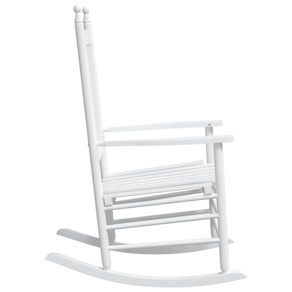 vidaXL Supamos kėdės su išlenktomis sėdynėmis, 2vnt., baltos, eglė