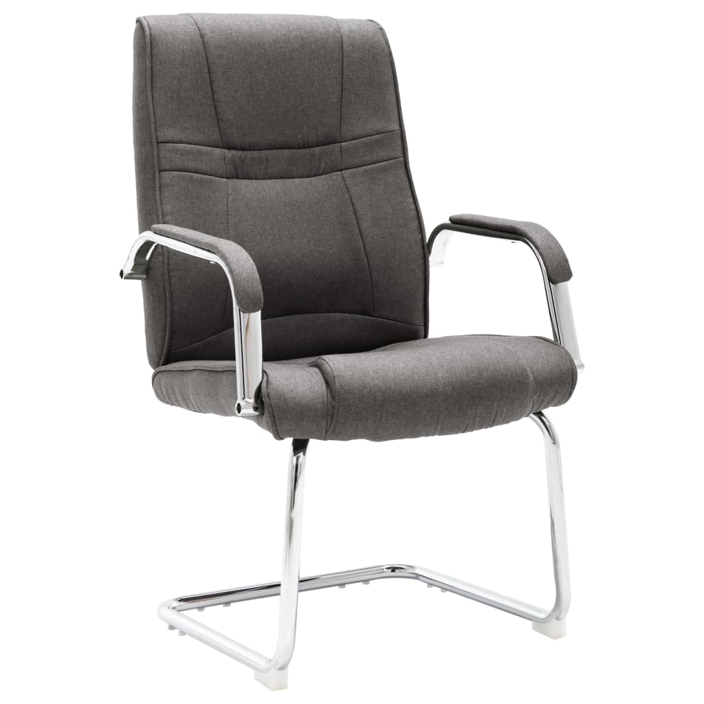 vidaXL Gembinė biuro kėdė, pilkos spalvos, audinys