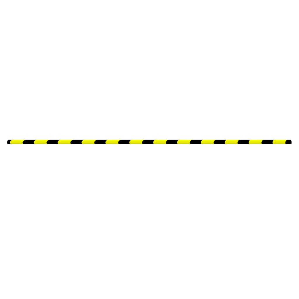 vidaXL Kampų apsauga, geltona ir juoda, 4x3x100cm, PU