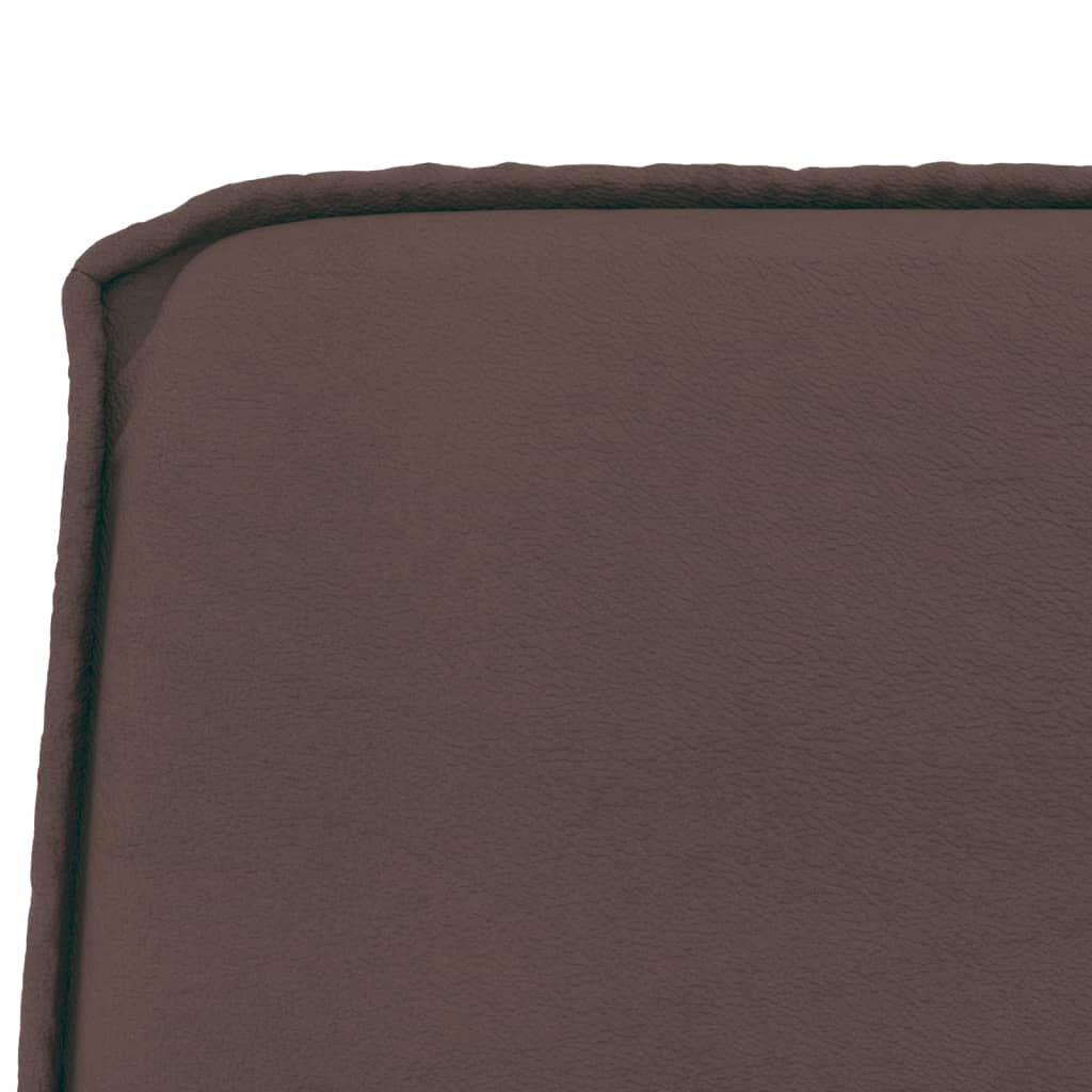 vidaXL Suoliukas, rudos spalvos, 100x75x76cm, dirbtinė oda