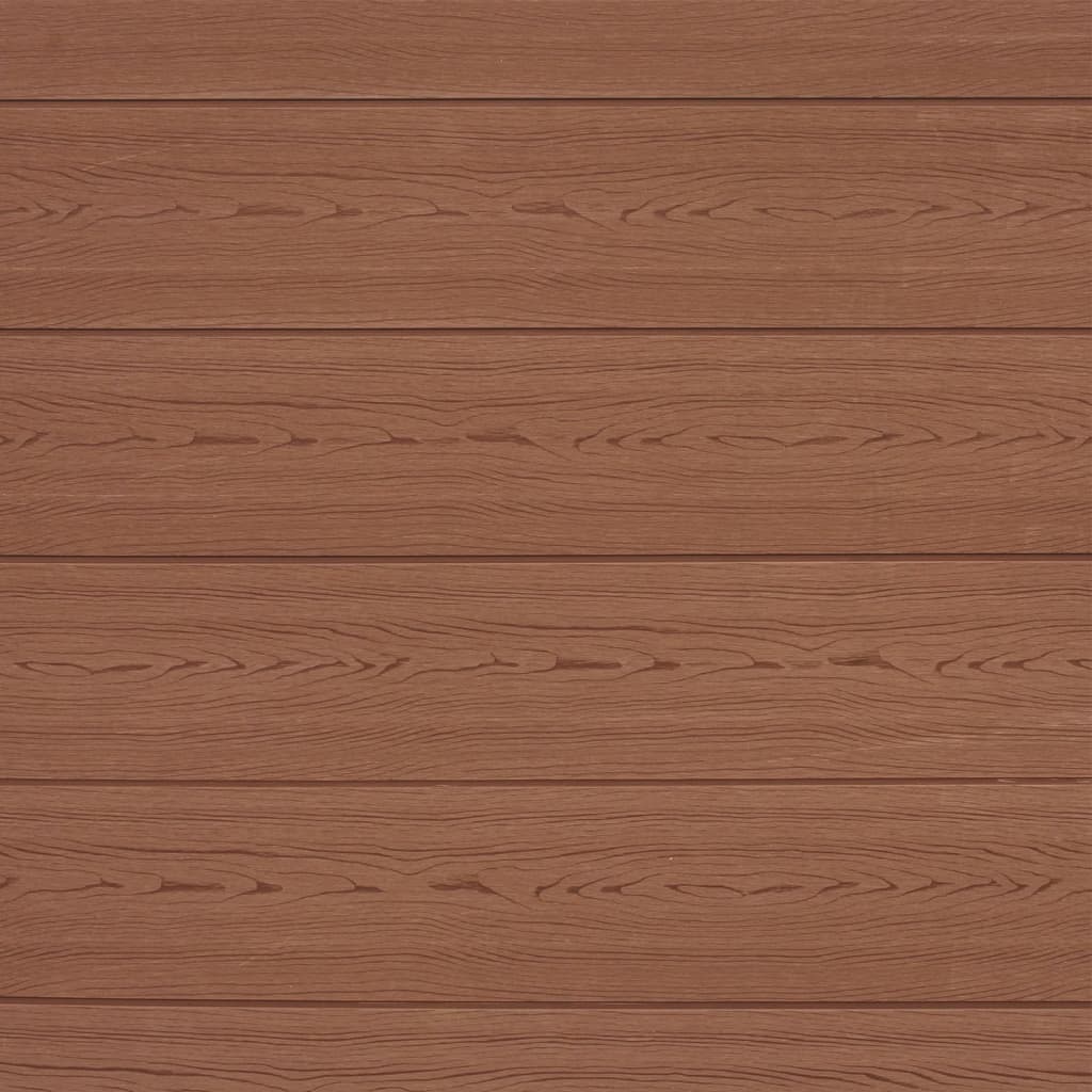 vidaXL Tvoros rinkinys, rudos spalvos, 353x185cm, WPC, 2 kvadratinės