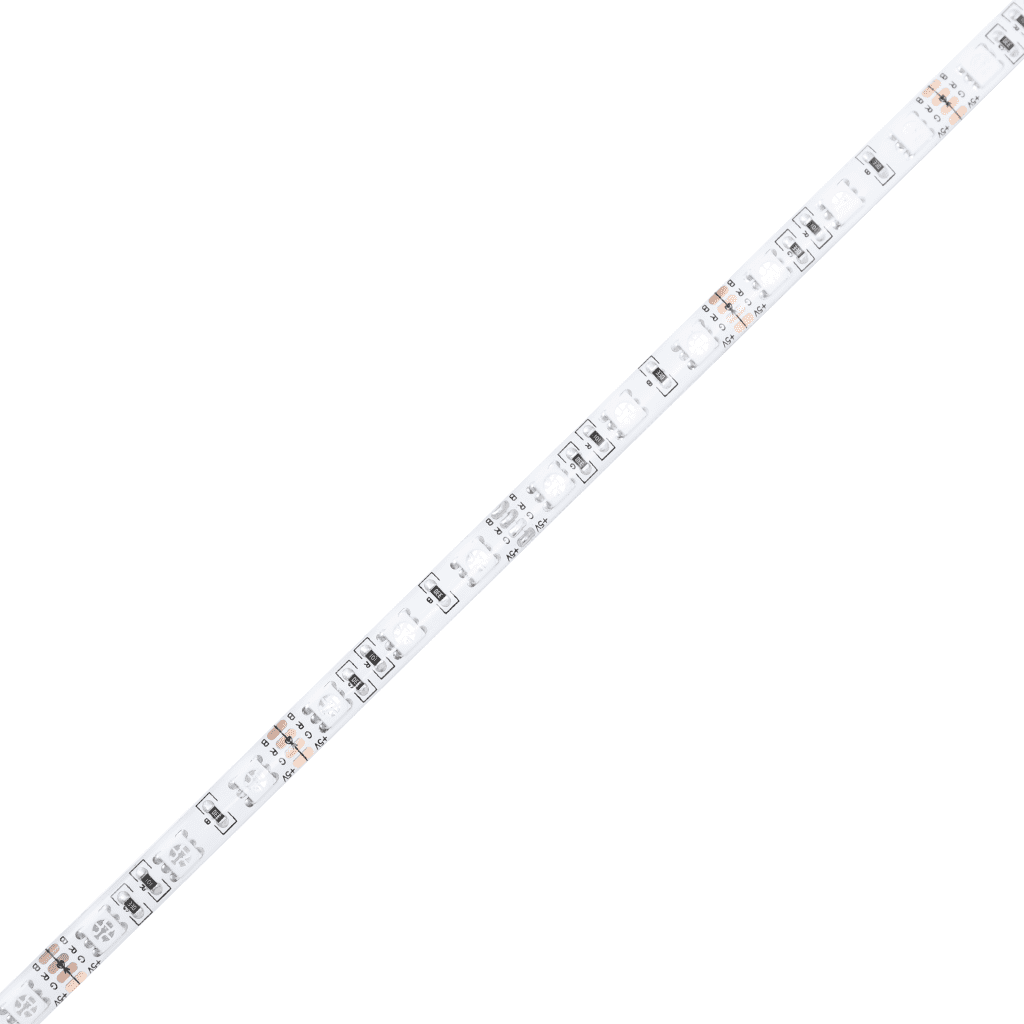 vidaXL Lova su spyruoklėmis/čiužiniu/LED, pilka, 100x200 cm, audinys