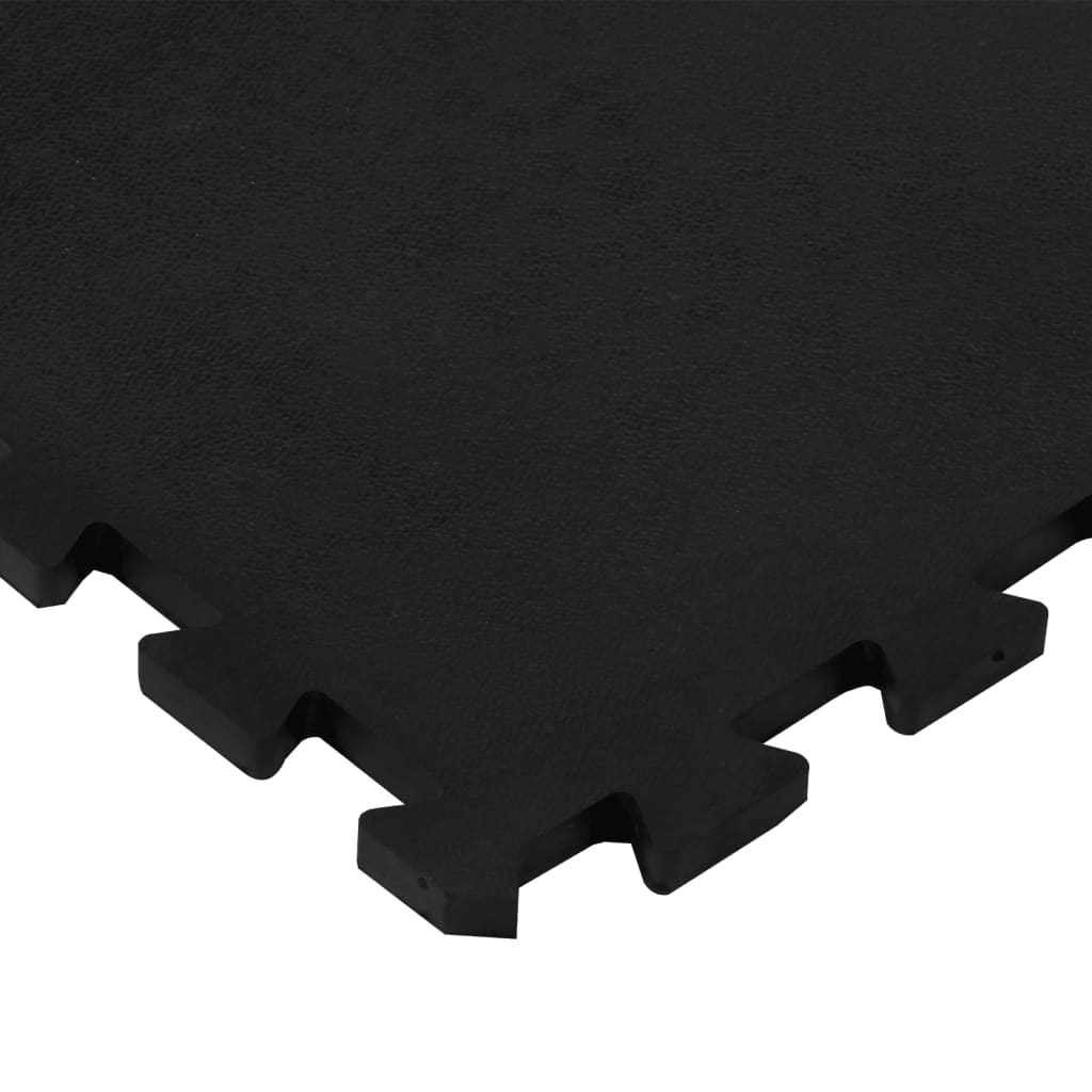 vidaXL Guminė grindų plytelė, juodos spalvos, 100x100cm, 12mm