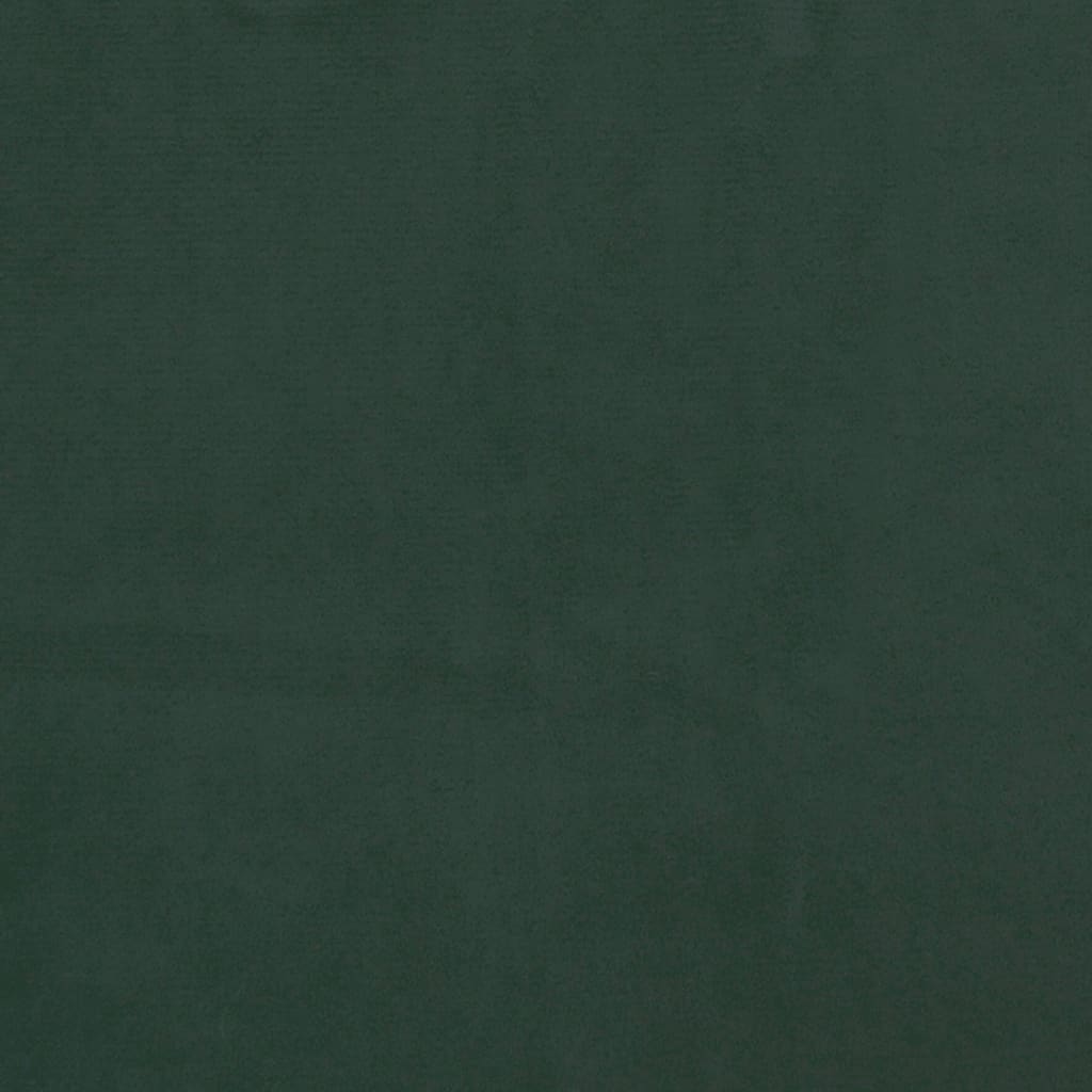 vidaXL Lovos rėmas, tamsiai žalios spalvos, 120x190cm, aksomas