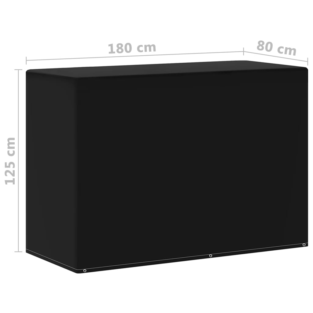 vidaXL Sodo baldų uždangalai kepsninei, 2vnt., 180x80x125cm