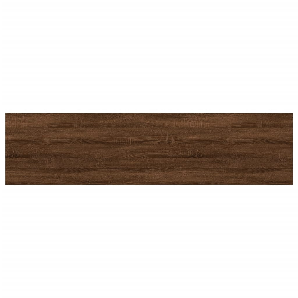vidaXL Sieninės lentynos, 4vnt., rudos ąžuolo, 80x20x1,5cm, mediena
