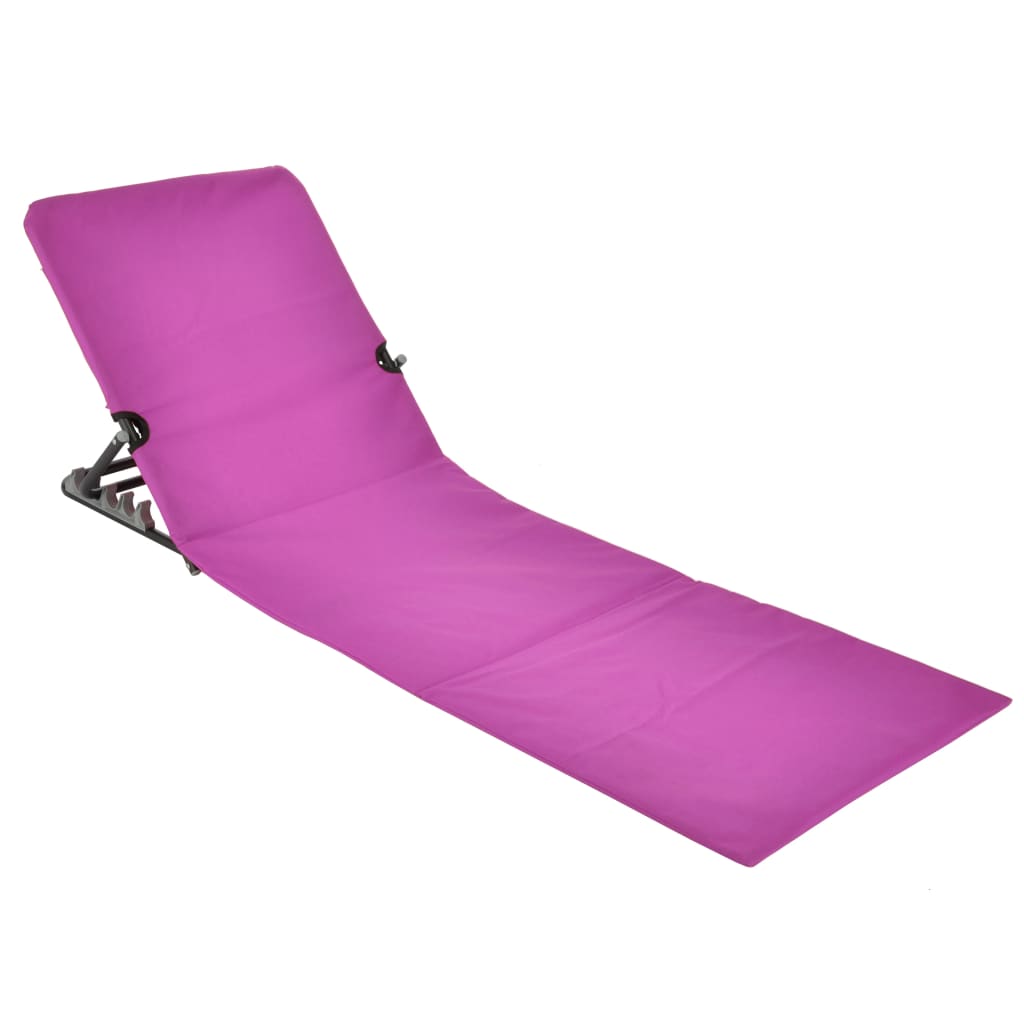 HI Sulankstomas paplūdimio kilimėlis-kėdė, rožinės spalvos, PVC