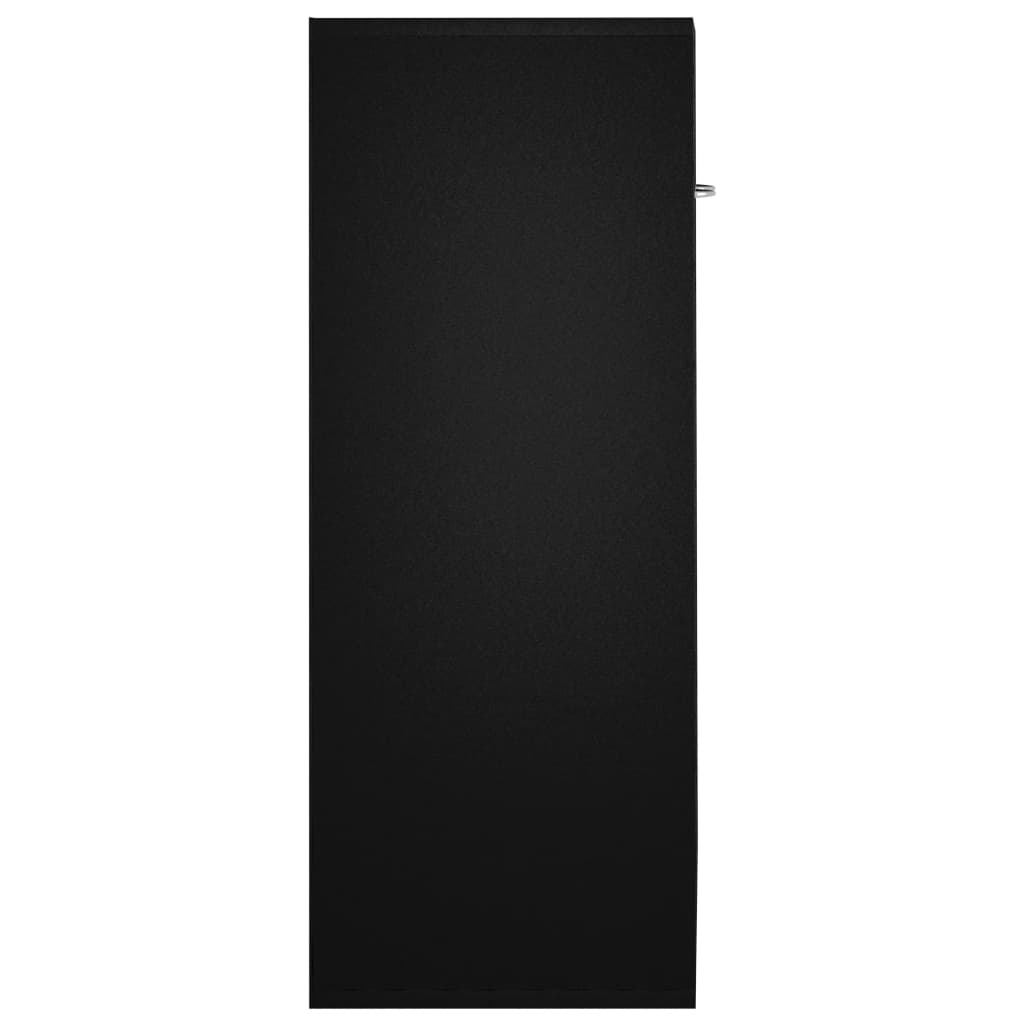 vidaXL Šoninė spintelė, juodos spalvos, 60x30x75cm, MDP