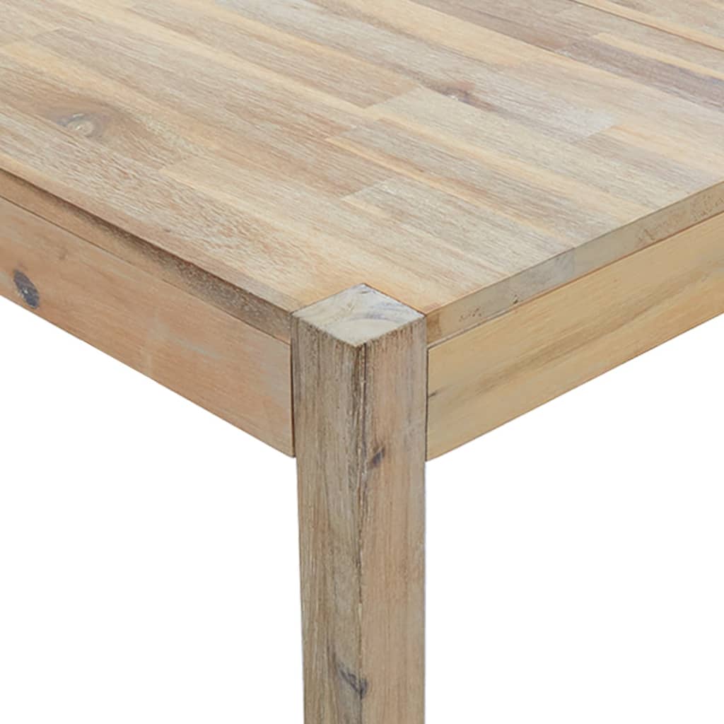 vidaXL Valgomojo stalas, 120x70x75 cm, akacijos medienos masyvas
