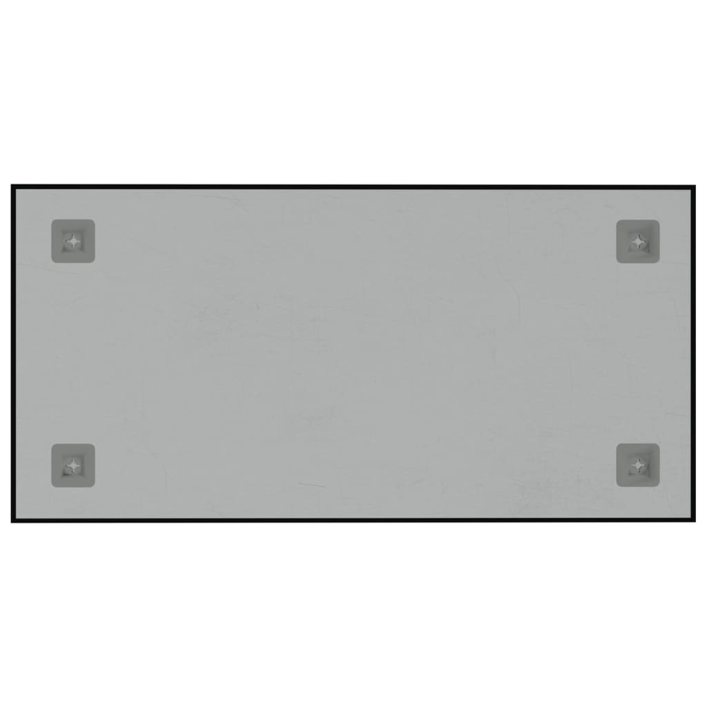 vidaXL Sieninė magnetinė lenta, juoda, 60x30cm, grūdintas stiklas