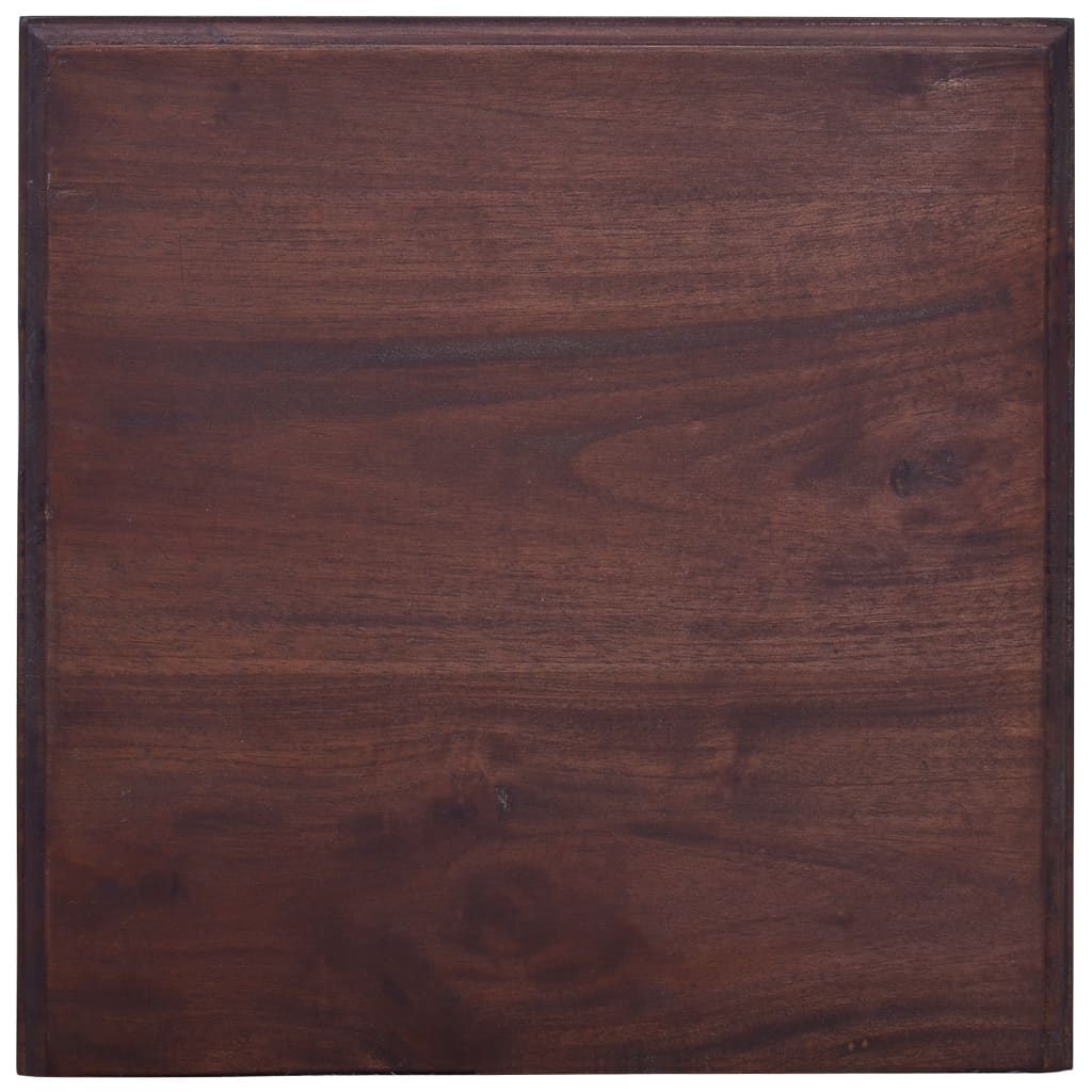 vidaXL Naktinė spintelė, klasikinė ruda, raudonmedžio medienos masyvas
