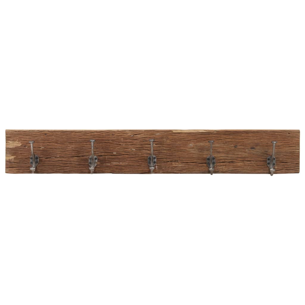 vidaXL Koridoriaus kabykla su 5 kabliukais, 100x2,5x15cm, mediena