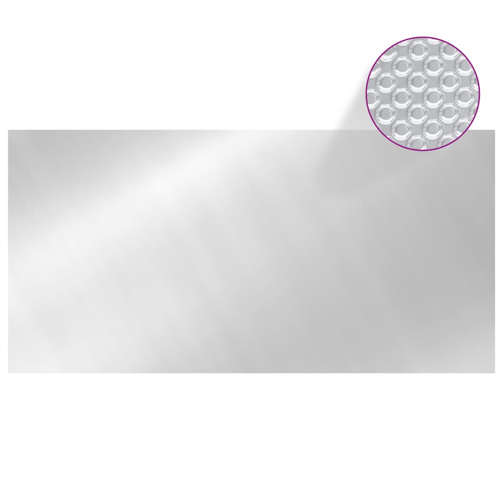 vidaXL Baseino uždangalas, sidabrinės spalvos, 732x366cm, PE