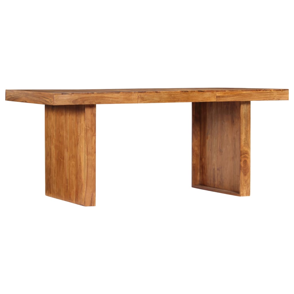 vidaXL Valgomojo stalas, 180x90x75 cm, akacijos medienos masyvas