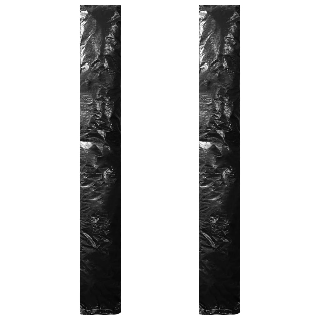vidaXL Skėčių uždangalai su užtrauktukais, 2vnt., 175cm, PE