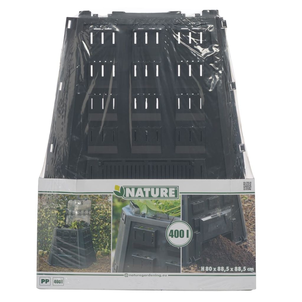 Nature Komposto dėžė, juoda, 400 l, 6071480