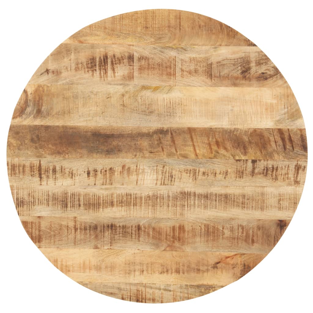 vidaXL Stalviršis, 80cm, mango medienos masyvas, apskritas, 25-27mm