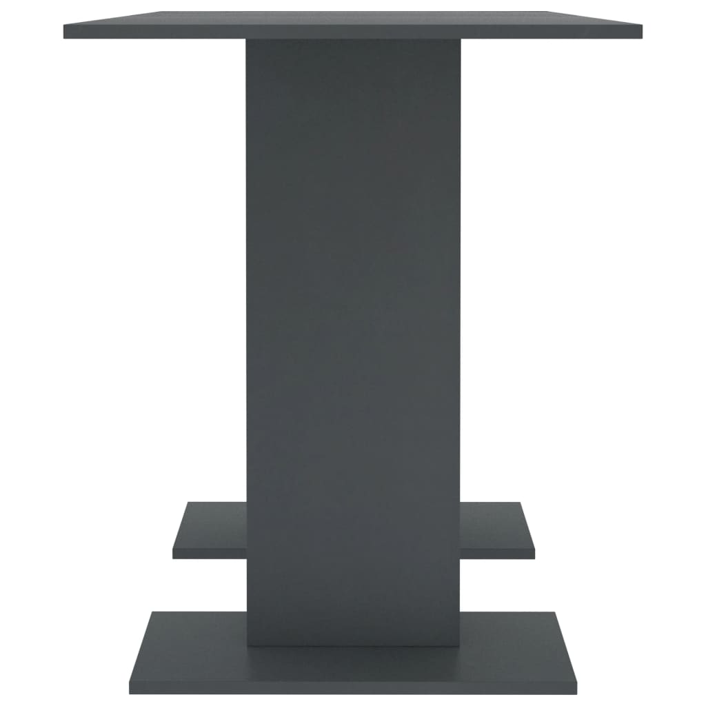 vidaXL Valgomojo stalas, pilkos spalvos, 110x60x75 cm, MDP