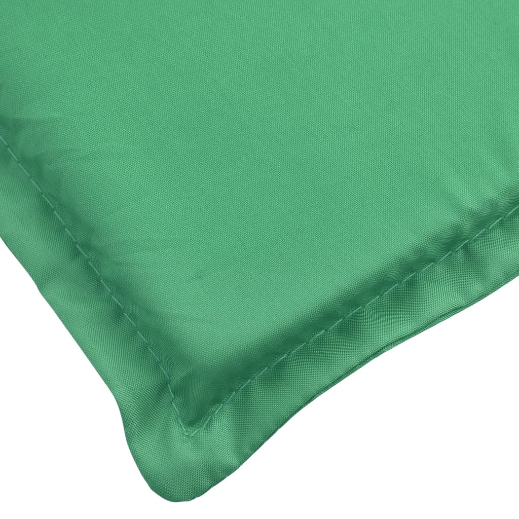 vidaXL Saulės gulto čiužinukas, žalios spalvos, 200x70x3cm, audinys