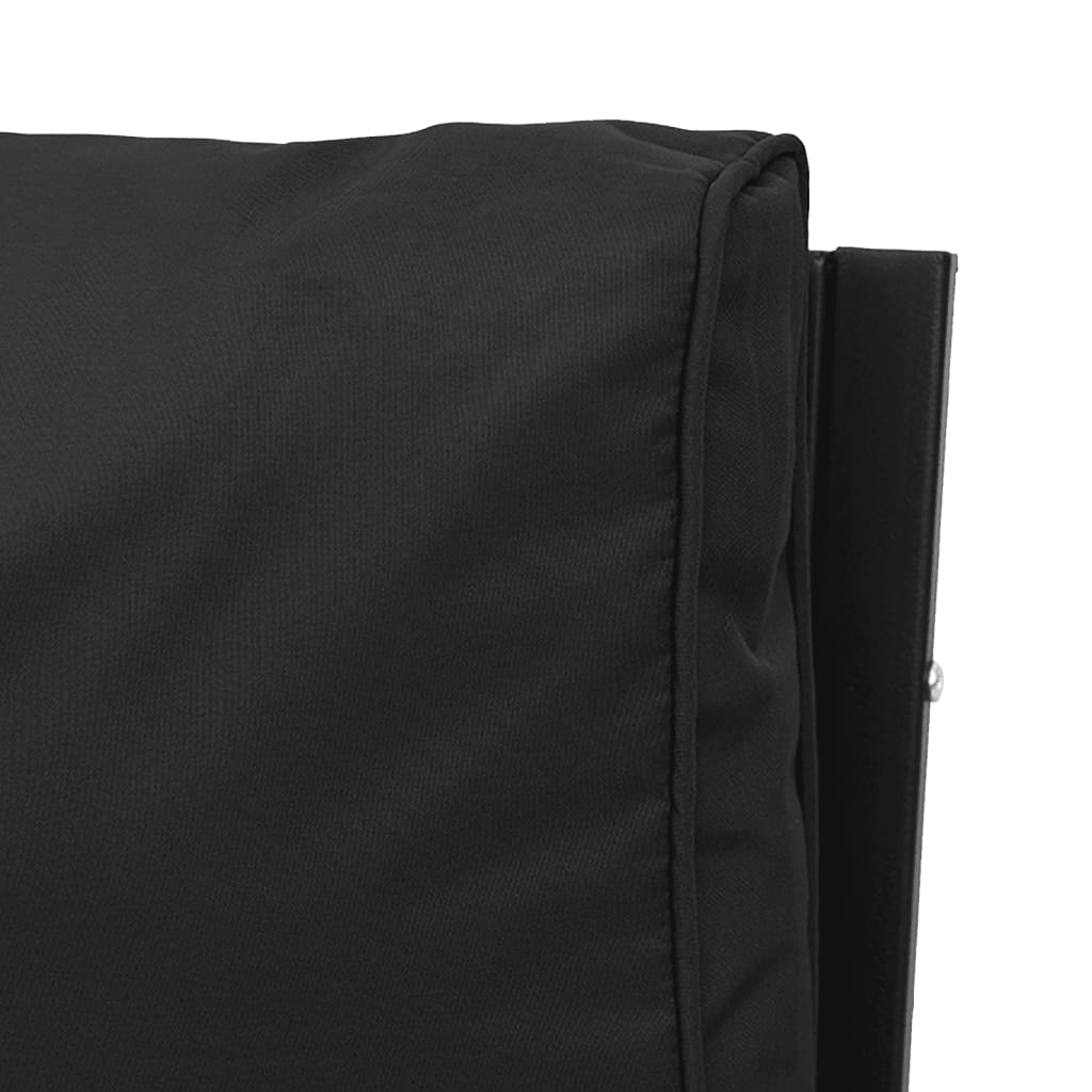 vidaXL Sodo komplektas su pilkomis pagalvėlėmis, 9 dalių, plienas