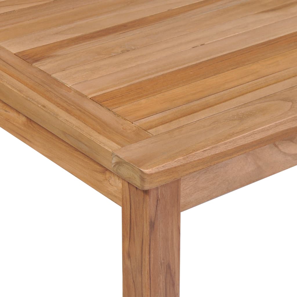 vidaXL Sodo stalas, 200x100x77cm, tikmedžio medienos masyvas