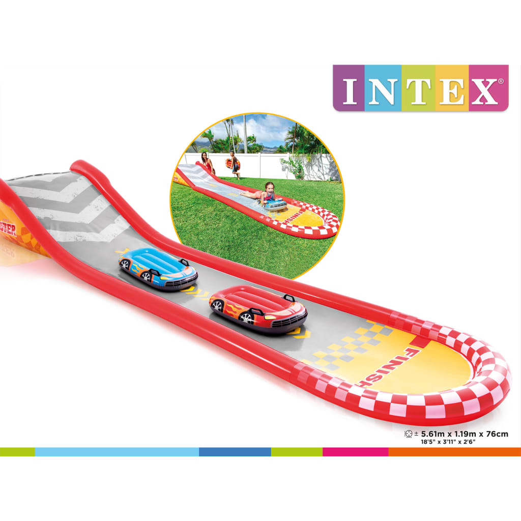 Intex Racing Fun Slide Vandens čiuožykla, 561x119x76cm