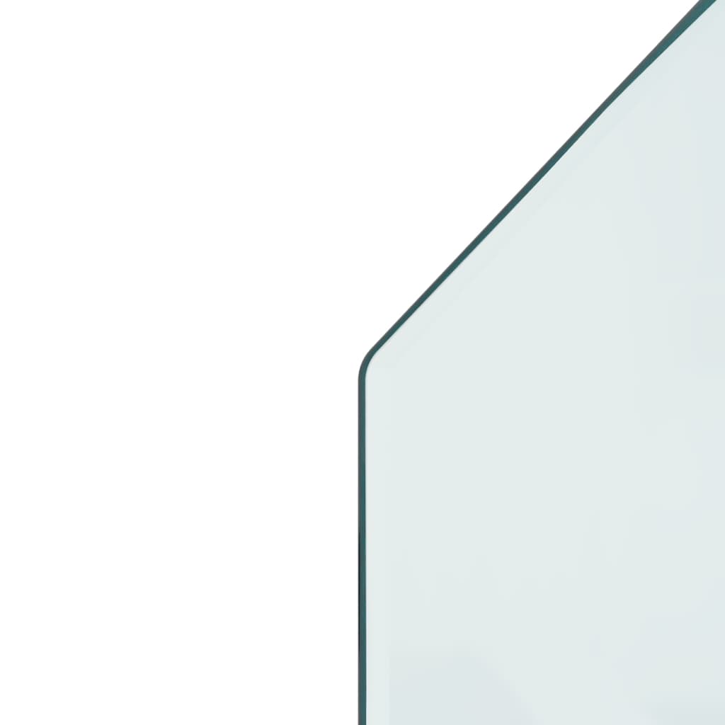 vidaXL Židinio stiklo plokštė, 120x50cm, šešiakampė