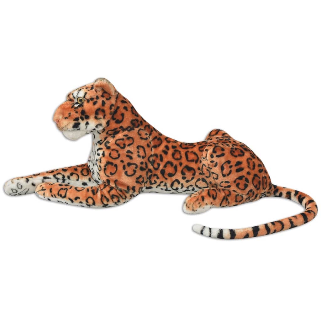 vidaXL Žaislas leopardas, pliušinis, rudas, XXL