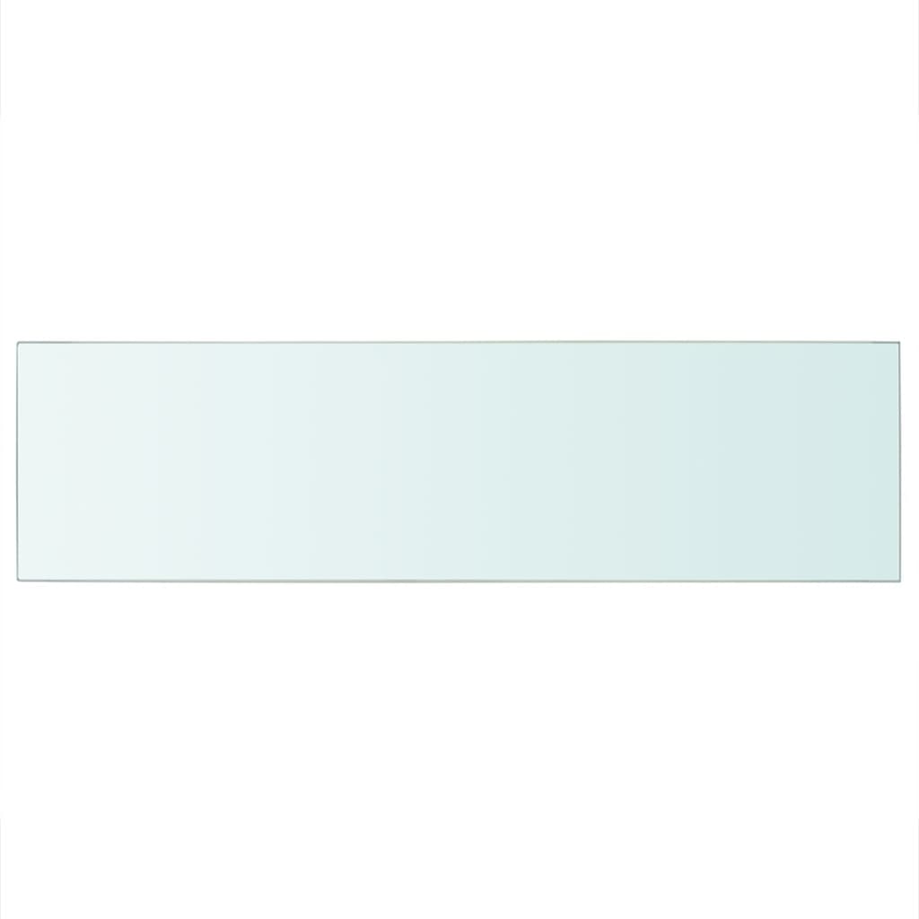 vidaXL Lentynos plokštė, skaidrus stiklas, 90x25 cm