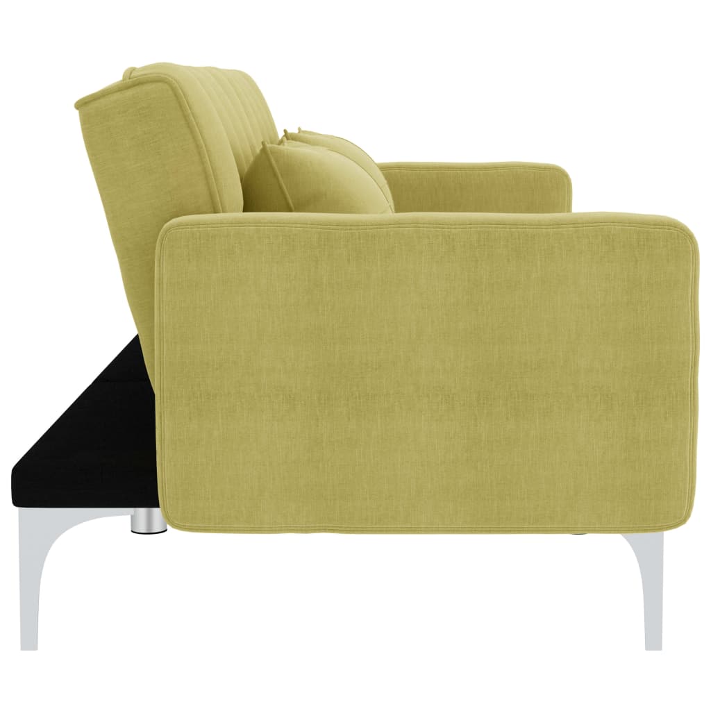 vidaXL Sofa-lova, žalios spalvos, audinys