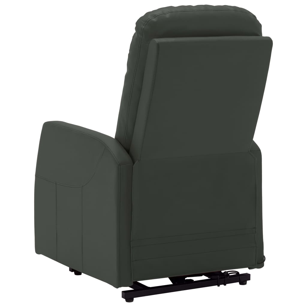 vidaXL Atsistojantis krėslas, antracito spalvos, dirbtinė oda