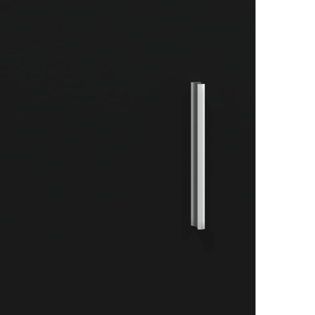 vidaXL Akvariumo stovas, juodos spalvos, 121x41x58cm, apdirbta mediena