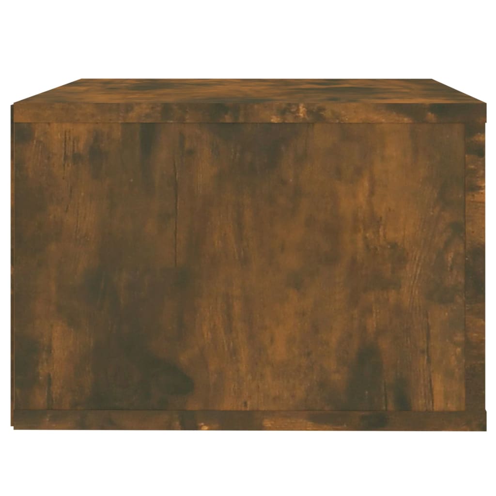 vidaXL Sieninė naktinė spintelė, dūminio ąžuolo, 50x36x25cm